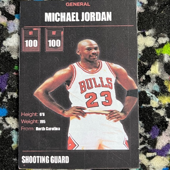Custom Michael Jordan NBA2k24 Basketball Card Chicago Bulls Jordan Sports Card - Picture 2 of 2